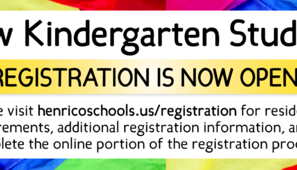 New kindergarten students registration is now open!