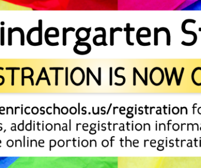 New kindergarten students registration is now open!